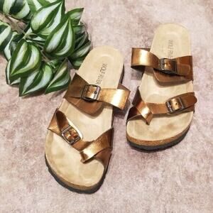 Wolf River Women's Brentwood Sandal in Metallic Bronze
